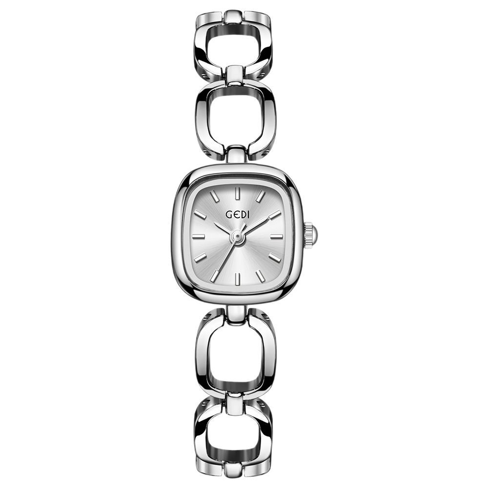Light Luxury High-End Bracelet Watch Women'S Niche High-Value Retro Small Square Quartz Watch