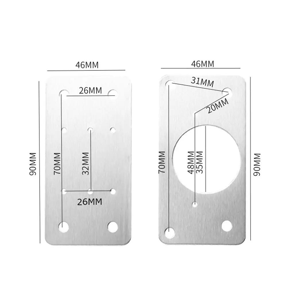 Cabinet Hinge Furniture Hardware Repair Window Hinge Fixing Plate Cabinet Mounting Plate Set