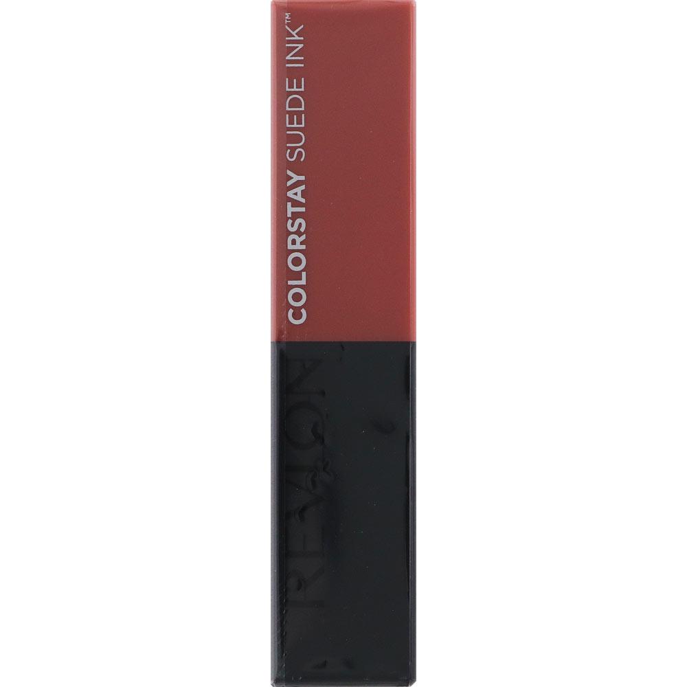 

Revlon Помада Colorstay Suede Ink Lipstick 001 для макияжа губ. Нанесите необходимое количество на губы.. Макияж для рта