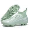 New High-Top Football Shoes Men'S And Women'S Long Nails Broken Nails Outdoor Sports Professional Game Training Shoes Straight Hair