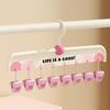 Non-Slip Hangers with Clips Multi-Clip Drying Rack Animal Claw Clip Clothes Hanger Wardrobe Organizer for Socks Underwear Home Dormitory Use