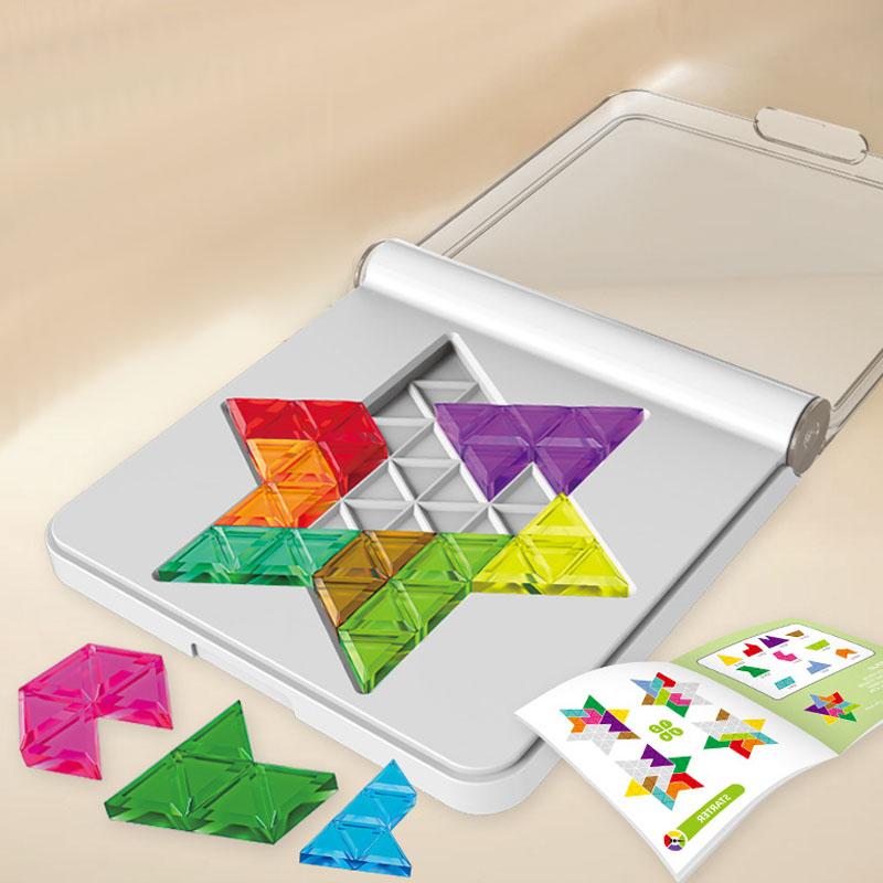 Kids Puzzle Toys Logical Thinking Training Fun Tabletop Games StarMultiple Shapes Colors Advanced Level Gifts for Boys Girls