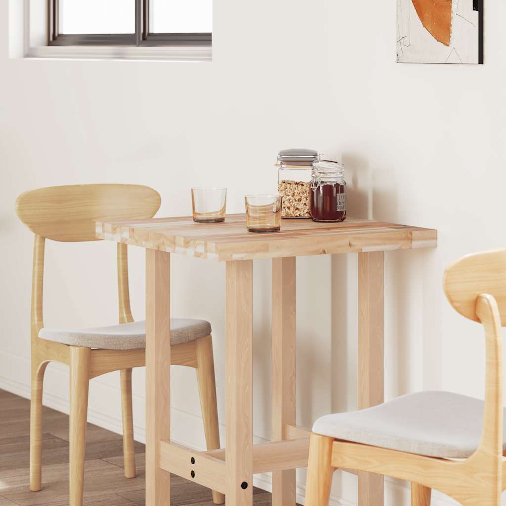 Vidaxl Tabletop, Rectangular, 80X60X4 Cm, Solid Acacia Wood