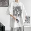 Unisexs Cotton Tshirts 5XL Unisexs Oversized T Shirt Fashion White Summer Casual Wear Letter Print Tee Shirts for Unisex Male Clothes