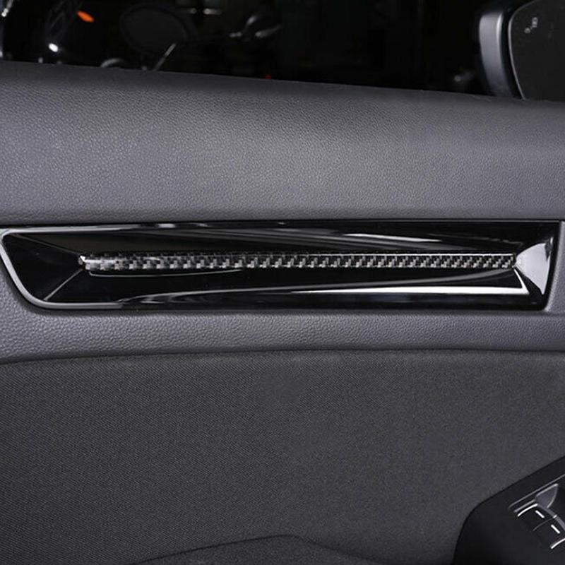 4Pcs Real Carbon Fiber Interior Inner Door Panel Decoration Cover Trim Strip Sticker Automotive Styling Accessories for Honda Civic 11th 2022-2025