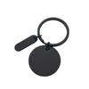 Stainless Steel Round Plate Keychain: Laser-Engraved Festival Gift