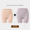 Flarixa 2 buc. Pantaloni de siguranță 3 în 1 Pantaloni scurți pentru femei, fără sudură, cu talie înaltă, lenjerie de corp pentru modelarea corpului, chiloți boxer din mătase de gheață de dimensiuni mari, subțiri