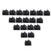 100Pcs Black Adjustable Plastic Cable Clamps Self Adhesive Car Cable Clips Wire Organizer