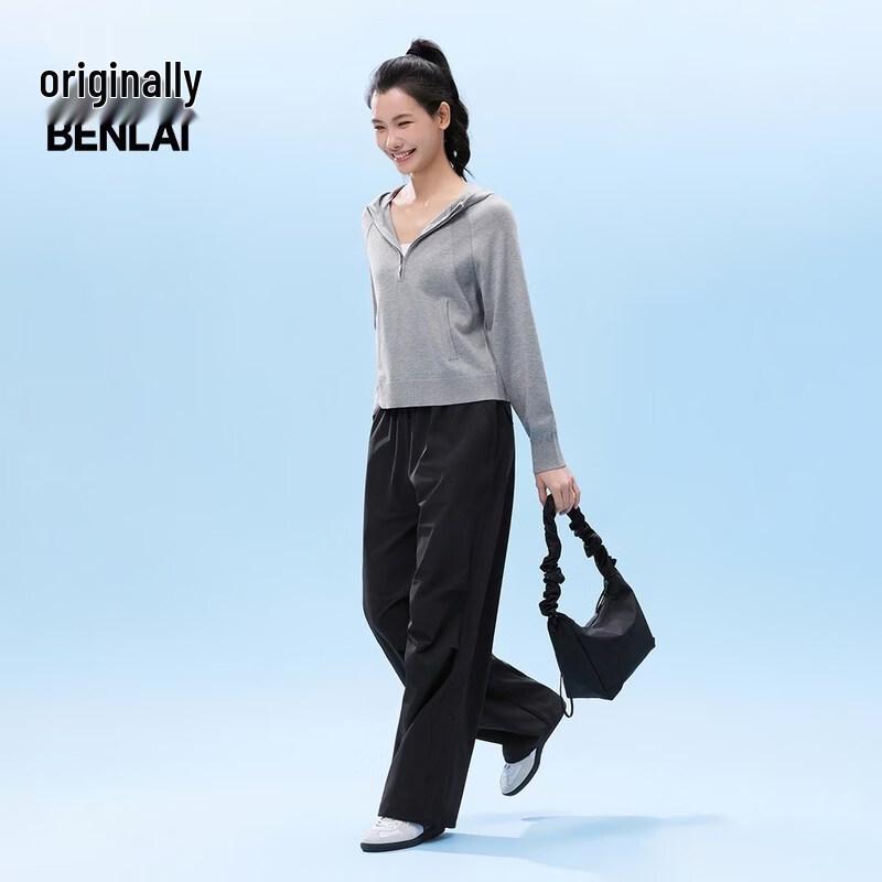 Benlai Women's Loose Wide-Leg Parachute Pants