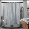 Cross-Peva Shower Curtain: No-Punch, Moisture-Proof, Waterproof, Quick-Dry, Thickened Partition for Dormitory or Bathroom