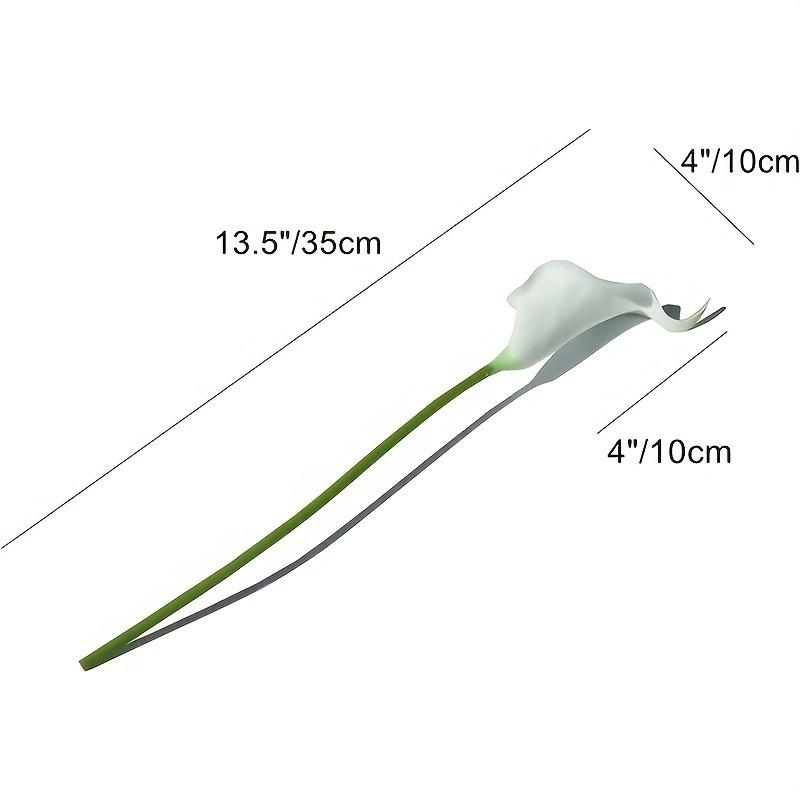 3/5/10Pcs 35cm White Artificial Calla Lily Flowers Bouquet for Home Room Wedding Bridal Shower Party Garden Decor DIY Supplies