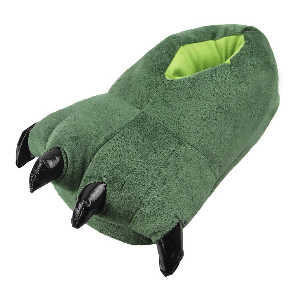 LYING Dinosaur Slippers with Fluffy and Warm Winter Slippers for Men and Indoor Warm and Plush Animal Animal Gift Claws, Cute, Women, Wear,