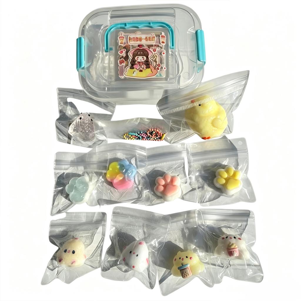 10-Piece Cute Toy Set with Slow Rising and Strawberry Designs, Toys