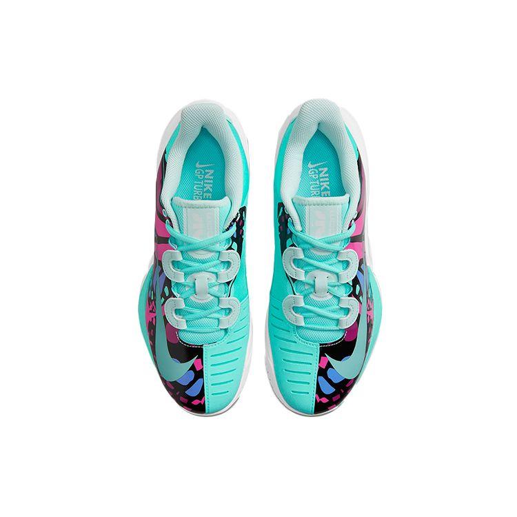 Nike Naomi Osaka x NikeCourt Air Zoom GP Turbo Women's Tennis Shoes Dynamic Turquoise Black Laser Fuchsia Teal Tint DV4327-411