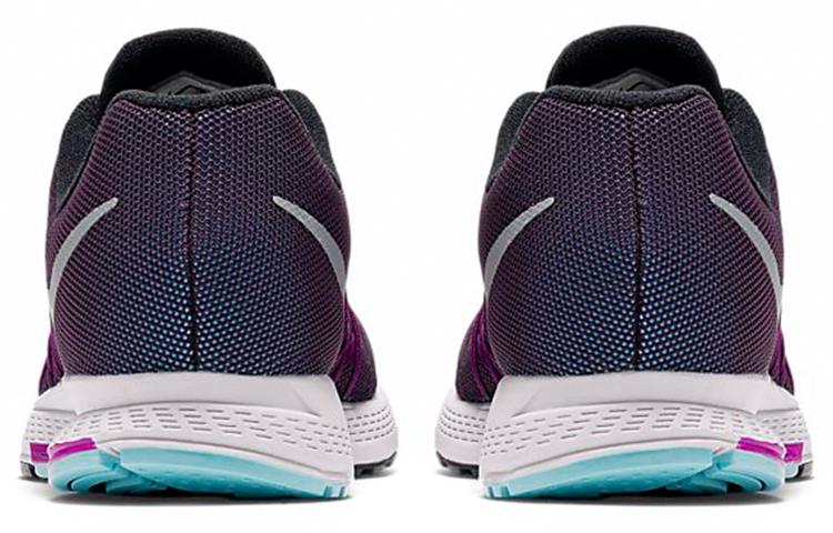 Nike Air Zoom Prestige Fabric Cushioning Slip Resistant Low top Running Shoes Women's Black Purple 806577-500