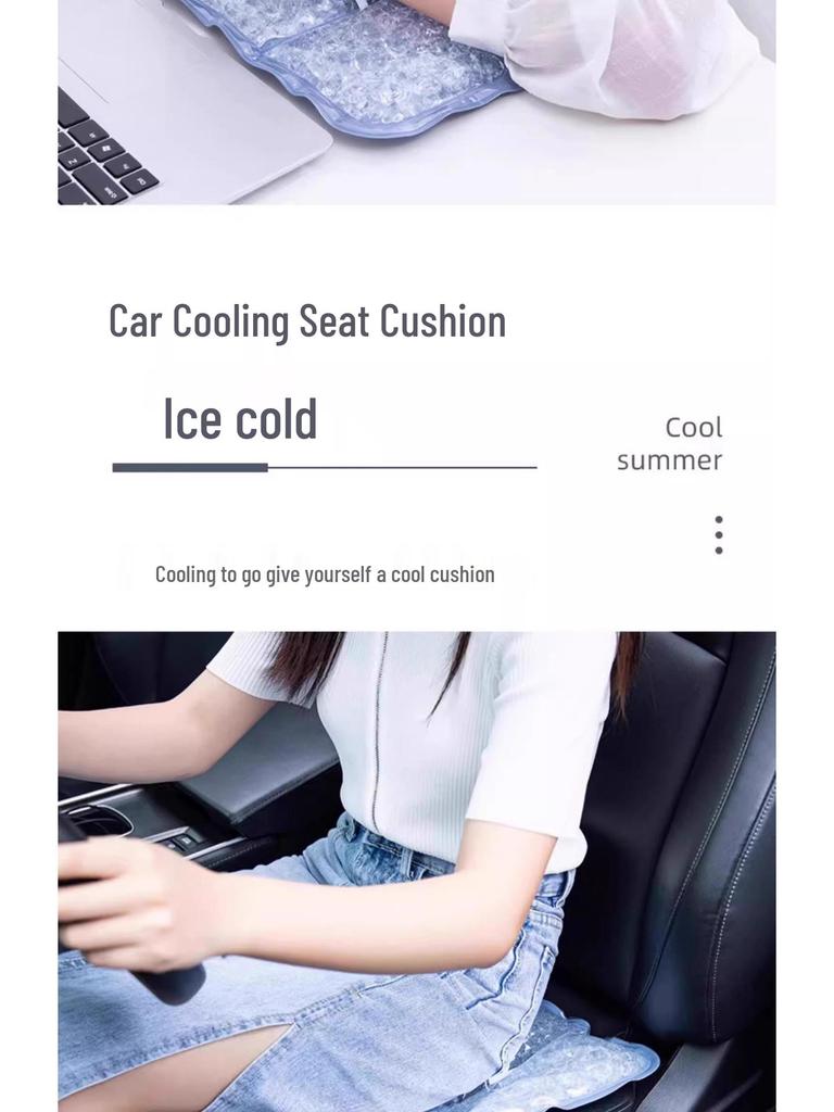 Breathable Cooling Gel Seat Cushion for Office Chair & Car - Ideal for Long Sitting