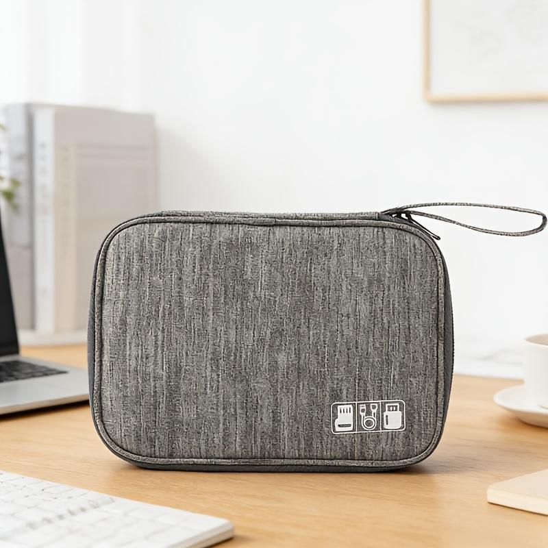 Travel Cable Organizer and Electronic Accessory Bag - Multifunctional Pocket-Sized Tech Gear Pouch for Chargers, USB Data Cables, Headphones