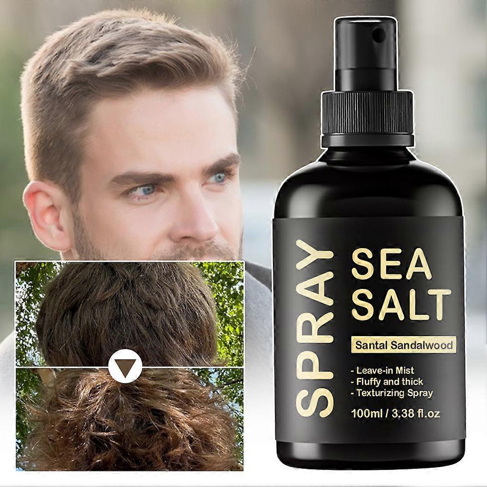 100ml Sea Salt Sea Salt Hair Spray for Men Hair Texturizing Spray for Volume & Beach Waves, Hair Styling Products