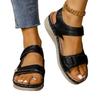 New summer women's shoes large size platform casual sandals with Velcro wedge sandals