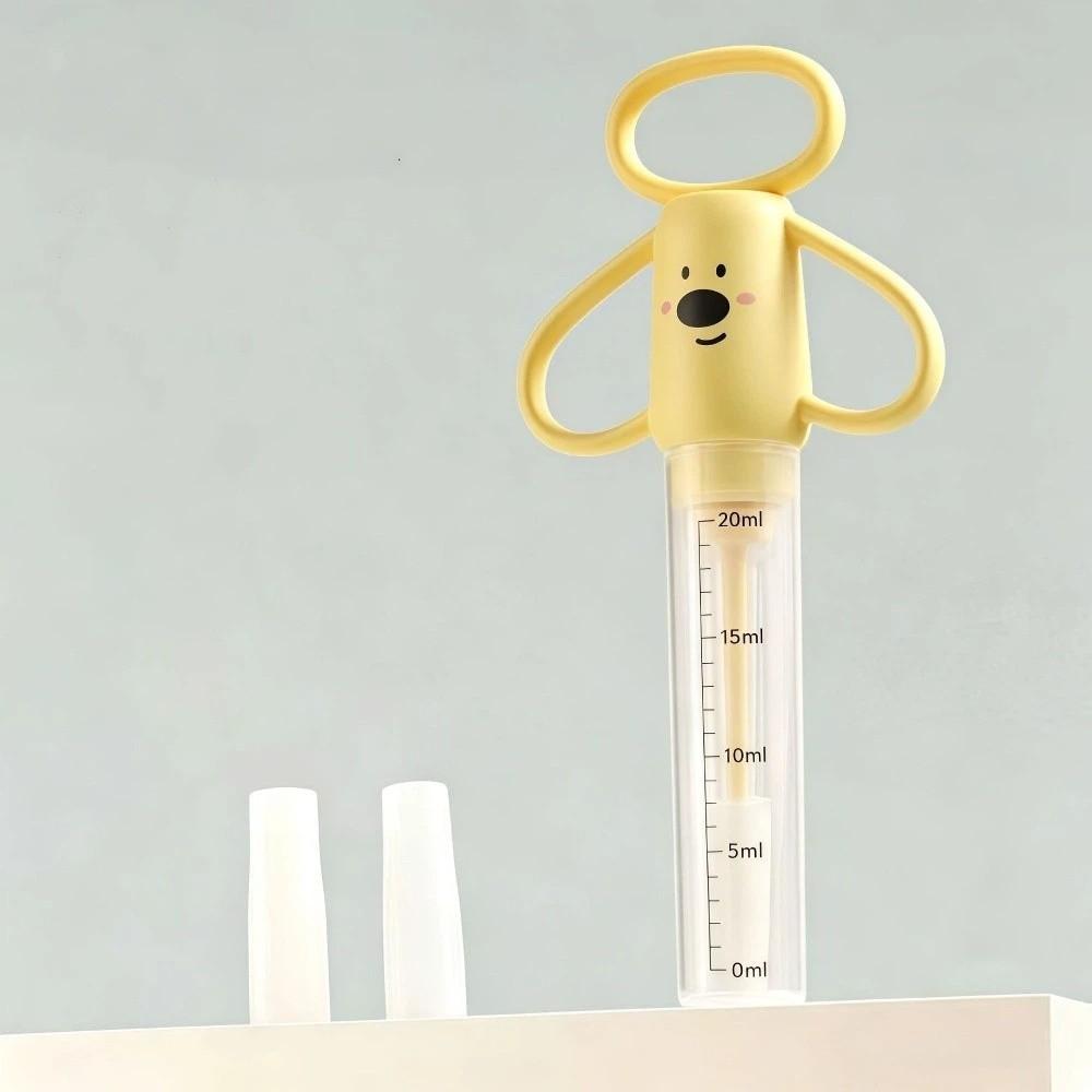Soft Tip Kitten Feeder Detachable Pet Pill Dispenser Pet Feeding Stick For Kitten Puppy жёлтый