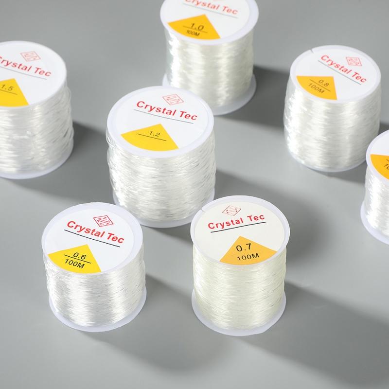 100 meters Crystal Transparent Elastic Bracelet String Cord For Jewelry Making And Bracelet Necklace Making Diy Sewing Thread