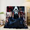 Scr-eam Horror Movie Blanket Flannel Blanket for bed, sofa, Camping, Hiking, Picnic Essentials, gift for family Fan gifts