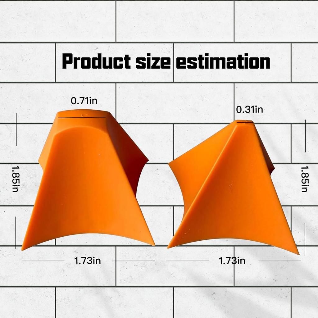 Silicone Caulking Tool Set,Caulking Tools,Reusable Caulk Finishing Tool,Silicone Applicator for Kitchen,Bathroom,Floor and Wall(2 PCS)