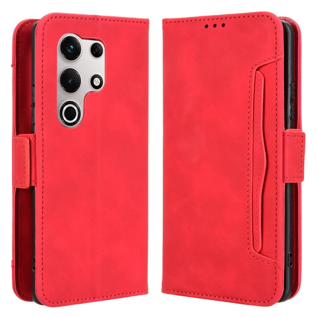 For Itel S25 Ultra Leather Case Phone Wallet Cover with Multiple Card Slots