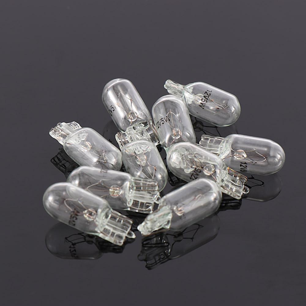 

10pcs/set Warm White 12V 5W T10 W5W 194 168 Car License Plate Lights Width Lamp Halogen Bulbs Signal Light прозорий