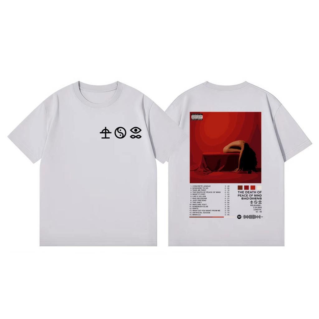 Limited Bad Ounisexs Band Album Merch Tshirt Unisex Women Clothing Harajuku Rock Style Tshirts Summer Fashion Casual Cotton T Shirt