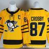 Herren Eishockey Trikot Pittsburgh Penguins 87 71 58 Gestickte Team Uniform Erwachsenen Wintersport