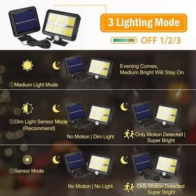 1 PC 100-160 LED Solar Lights Split Wall Lamp Waterproof Outdoor Wall Emergency Street Security Solar Lamp for Garden Decoration