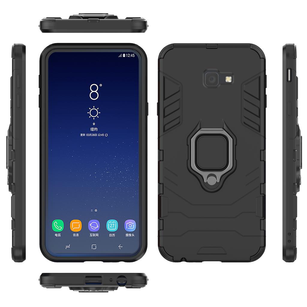 Støtsikkert deksel til Samsung Galaxy J2 Pro 2018 J4 Core J4 Prime J4 Plus J6 Prime J6 Plus Note 9 10 Ringstativ Baksidedeksel