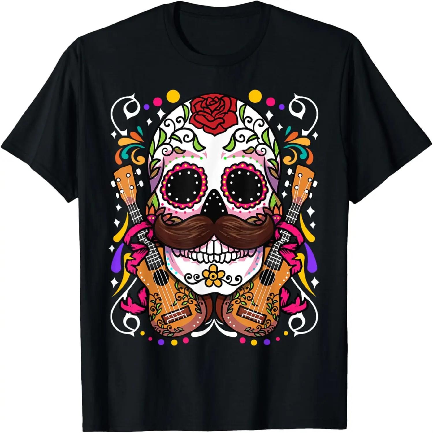 Футболка Dia De Los Muertos XXXXXL разноцветный