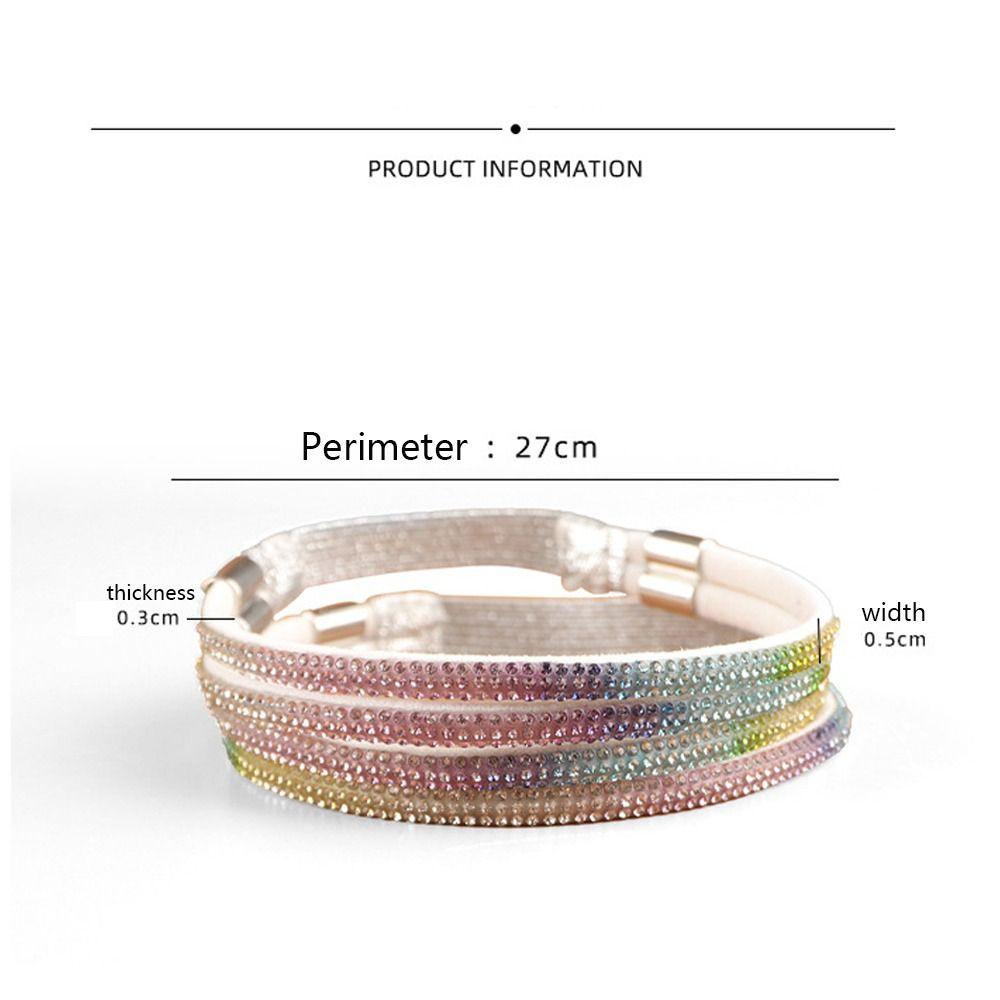 1 Pair Rhinestone High Heels Shoes Band Anti-loose Elastic Fixed Women Diamond Shoelaces Ankle Holding No Tie Straps Band