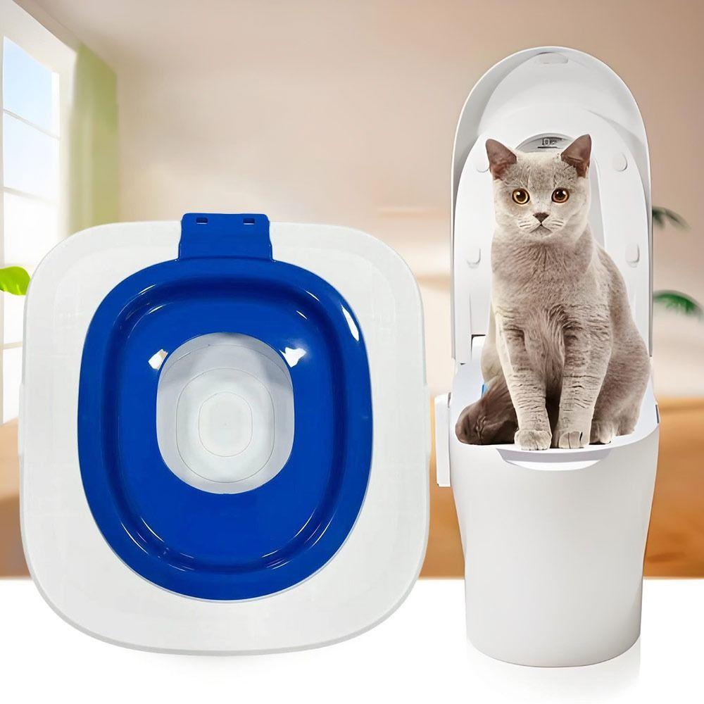 Easy Cleaning Cat Toilet Trainer Removable Parts Sand Tray Toilet NEW Pet Urinal Seat  Pet Supplies