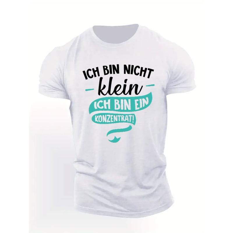 European sizes Funny German Men's Short Sleeve T-shirt Summer T-shirt Top