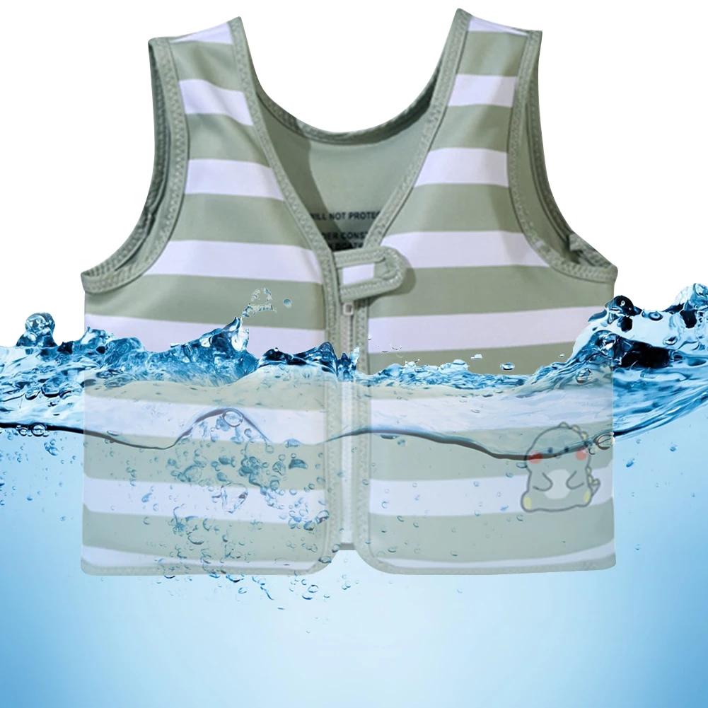 Summer Baby Swimsuit Sun Protection Vest Unisex Children's Swimming Aid Buoyancy Vest Floatation Jackets for Ages 2-6 Kids