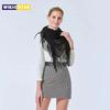 Casual Retro Knitted Shawls Solid Color Soft Tassels Shawls Versatile Breathable Women Shawls for Women