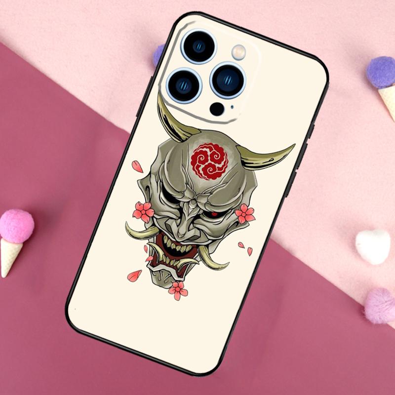 Oni Hannya Mask Phone Case For iPhone 17 Pro Max 17 Air 16E 13 12 Mini 14 15 Plus 11 16 Pro Max Back Cover