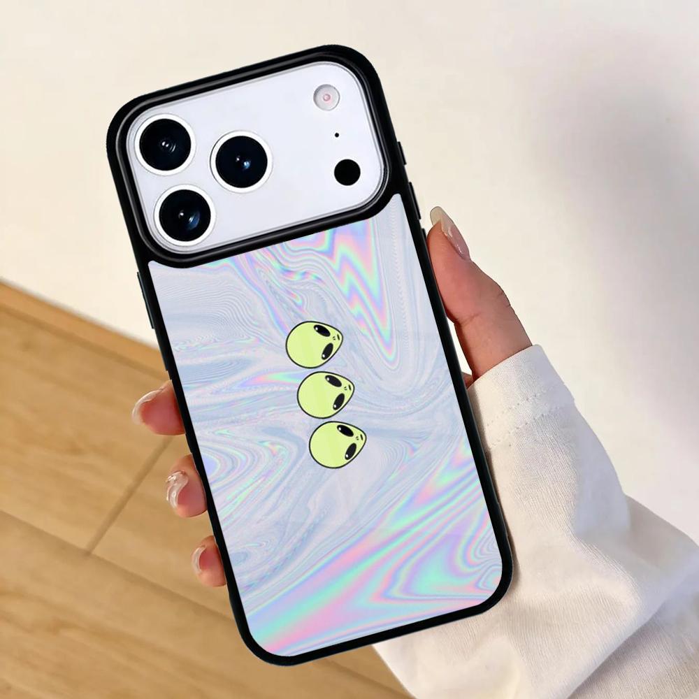 Alien Martian Humans Arent Real Mobile Phone Case for IPhone 17 AIR 16pro Max 15 14 13 12 11 Bumper Cover iPhone 12 mini