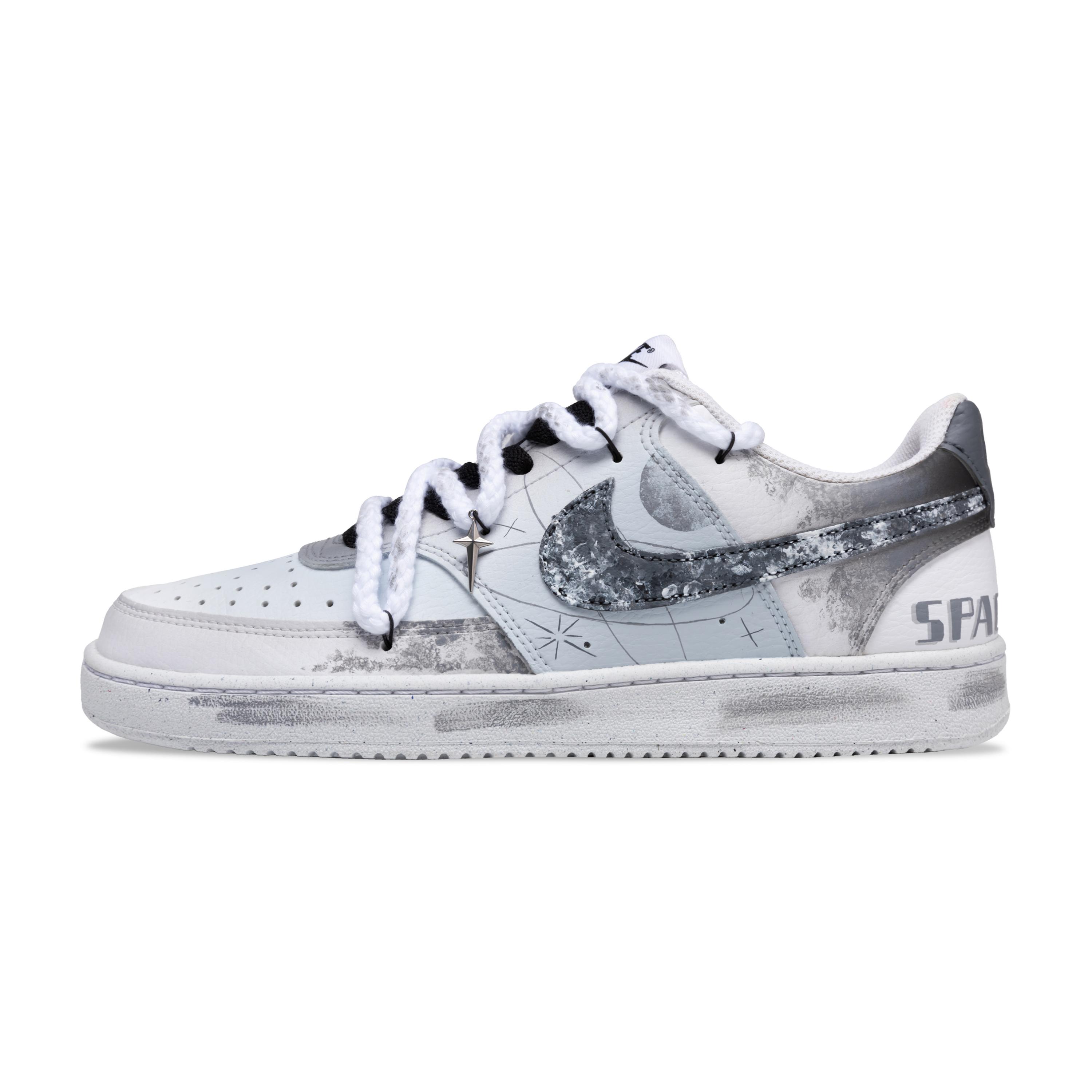 

Nike Court Vision Slip Resistant Abrasion Resistant Low top Skateboard Shoes Men s Gray DH2987-101(Team692-) 44.5