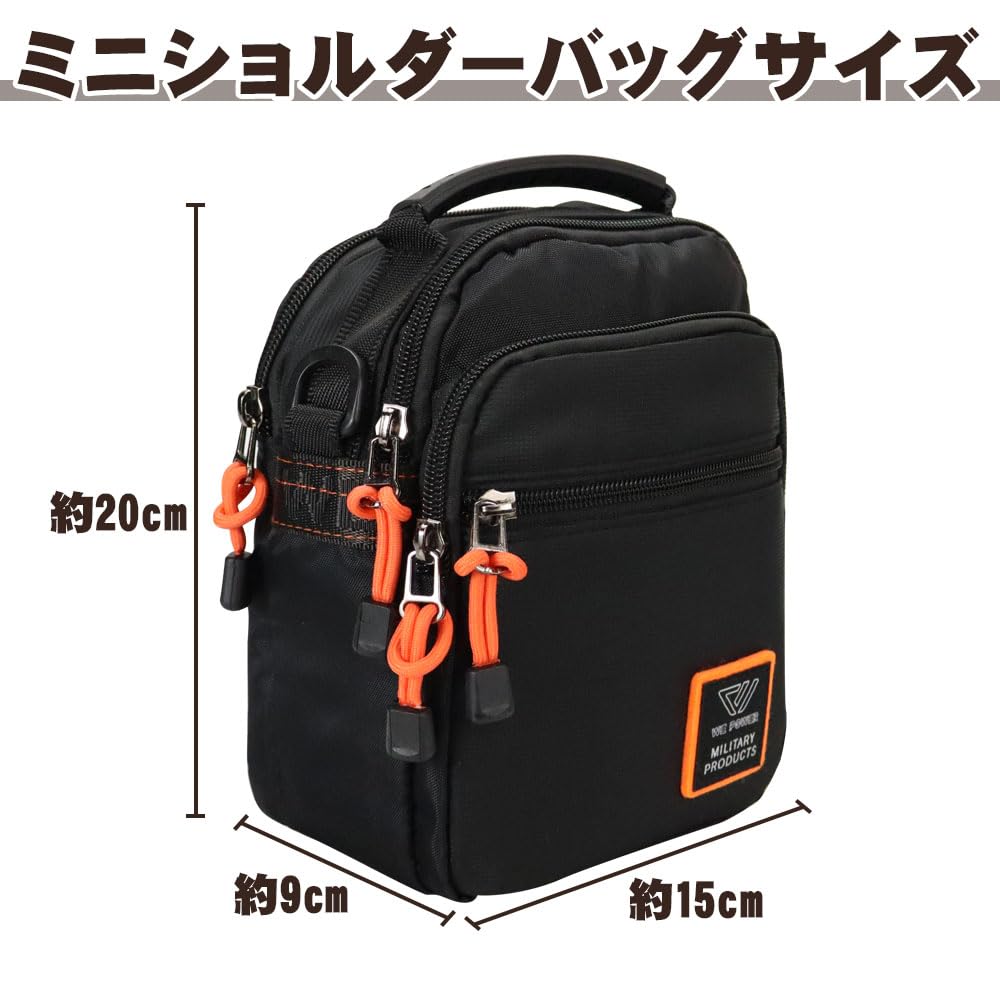 Shoulder Bag with Handle and Multiple Perfect for Outdoor and As a Waist Pouch Pockets, Activities, Travel, Shopping,