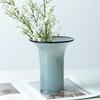 Modern Glass Vase Living Room Desktop Flower Vase Balcony Large Caliber Storage Flower Bottle Simple Home Decoration Accessories