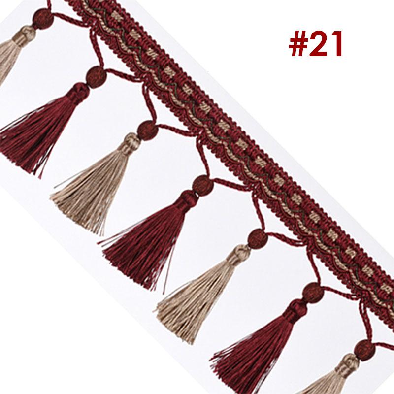 1/3M Tassel Fringe Trim Sewing Crafts Trimmings Edging Curtains Cushion Sofa Table Upholstery Sofa Decor Accessory