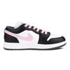 Jordan Air Jordan 1 Abrasion Resistant Low top Basketball Shoes Women's Black Pink 553560-152(Team1503-)
