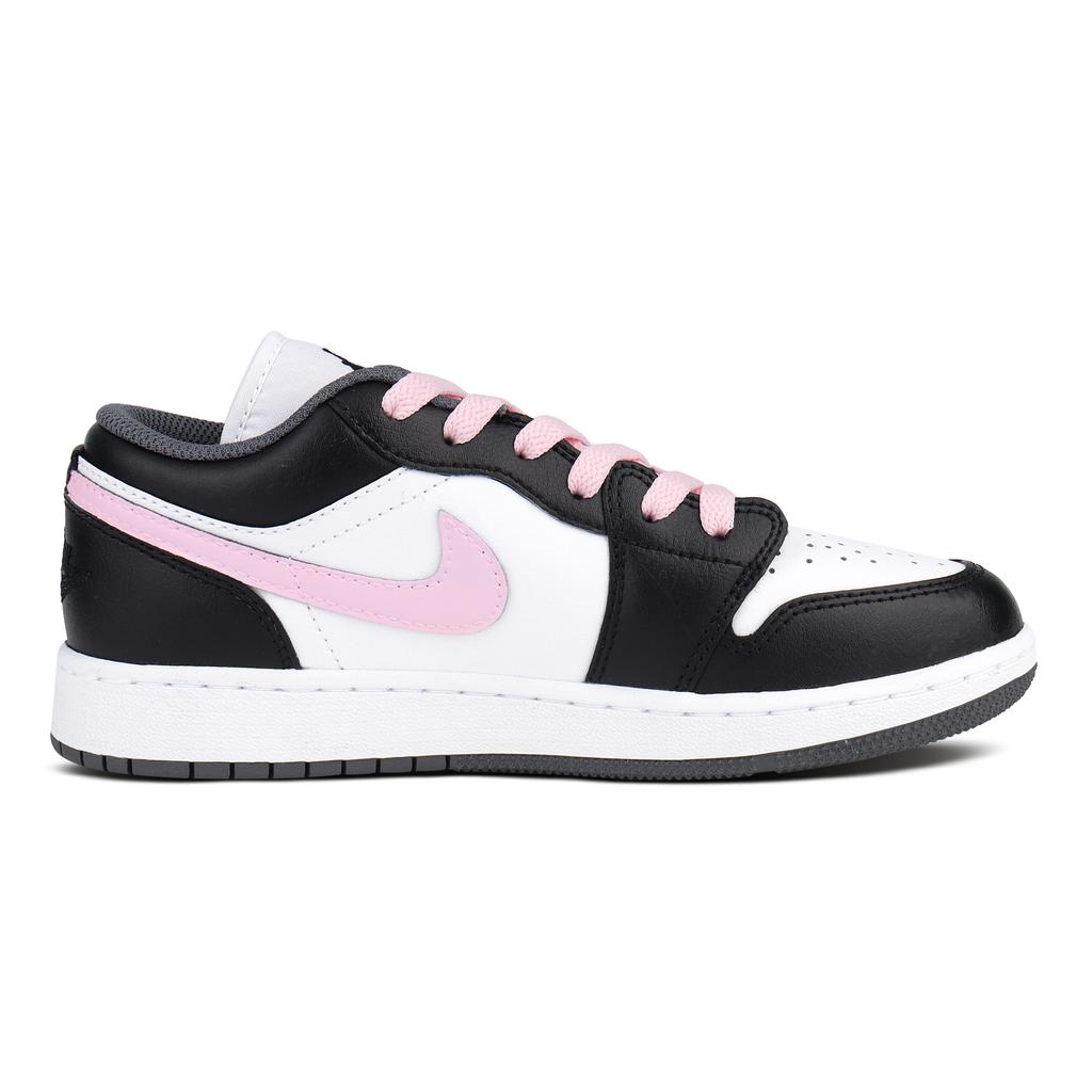 Jordan Air Jordan 1 Abrasion Resistant Low top Basketball Shoes Women's Black Pink 553560-152(Team1503-)