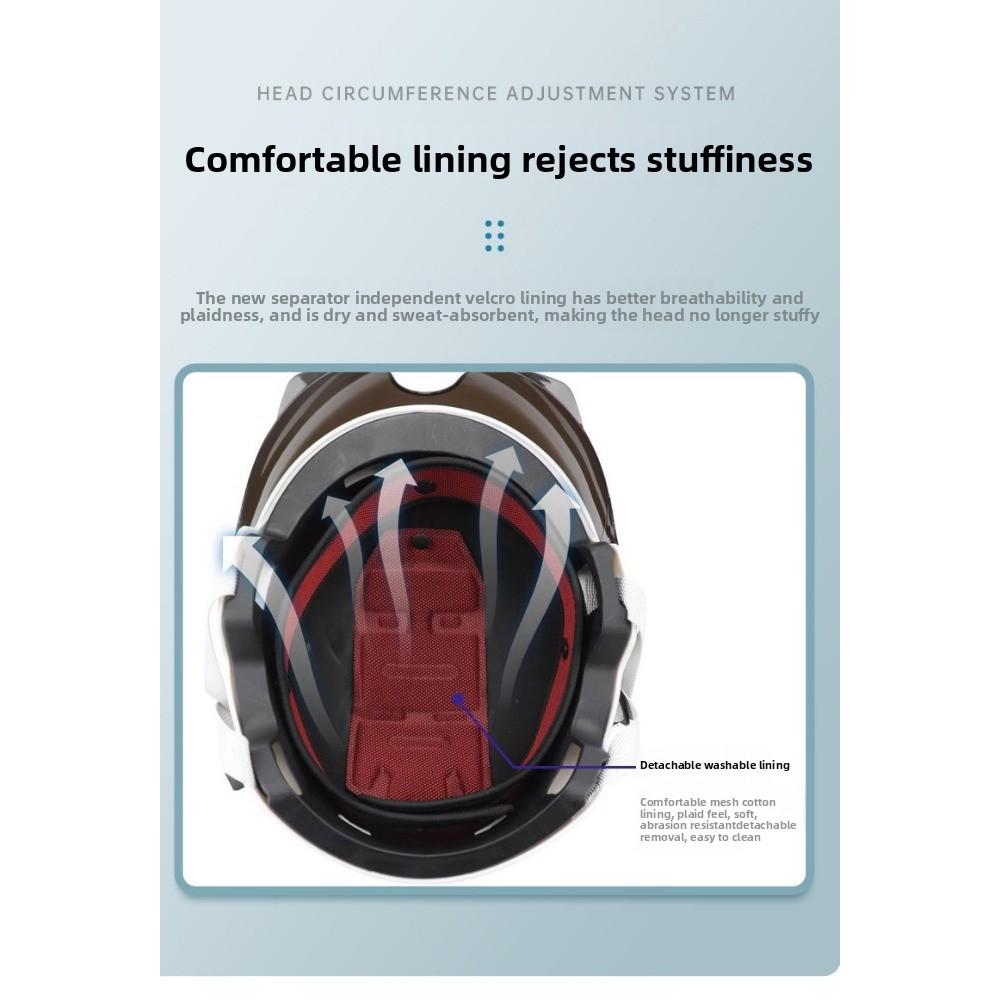 Electric Car Helmet Four Seasons Men's and Women's Universal Summer Motorcycle Half Helmet Battery Car Safety Helmet