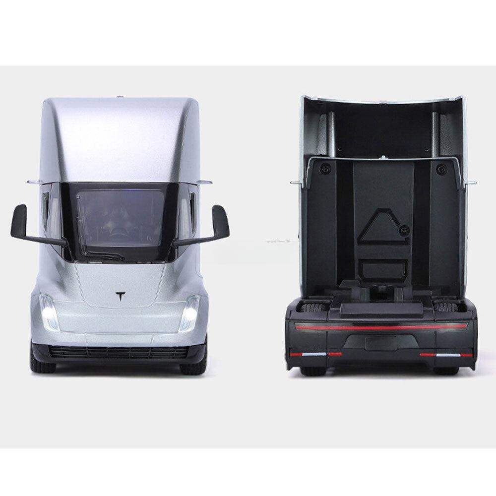 Modèle réduit de voiture Tesla Trailer The Cast à l'échelle 1/32, jouet pour enfants et garçons