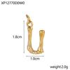 CARLIDANA Letter Charm Waterproof Stainless Steel Accessories DIY Jewelry Bamboo Knot Necklace Bracelet Alphabet Pendant